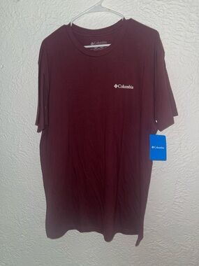 Columbia Men's Maroon Short Sleeve Crew Tee